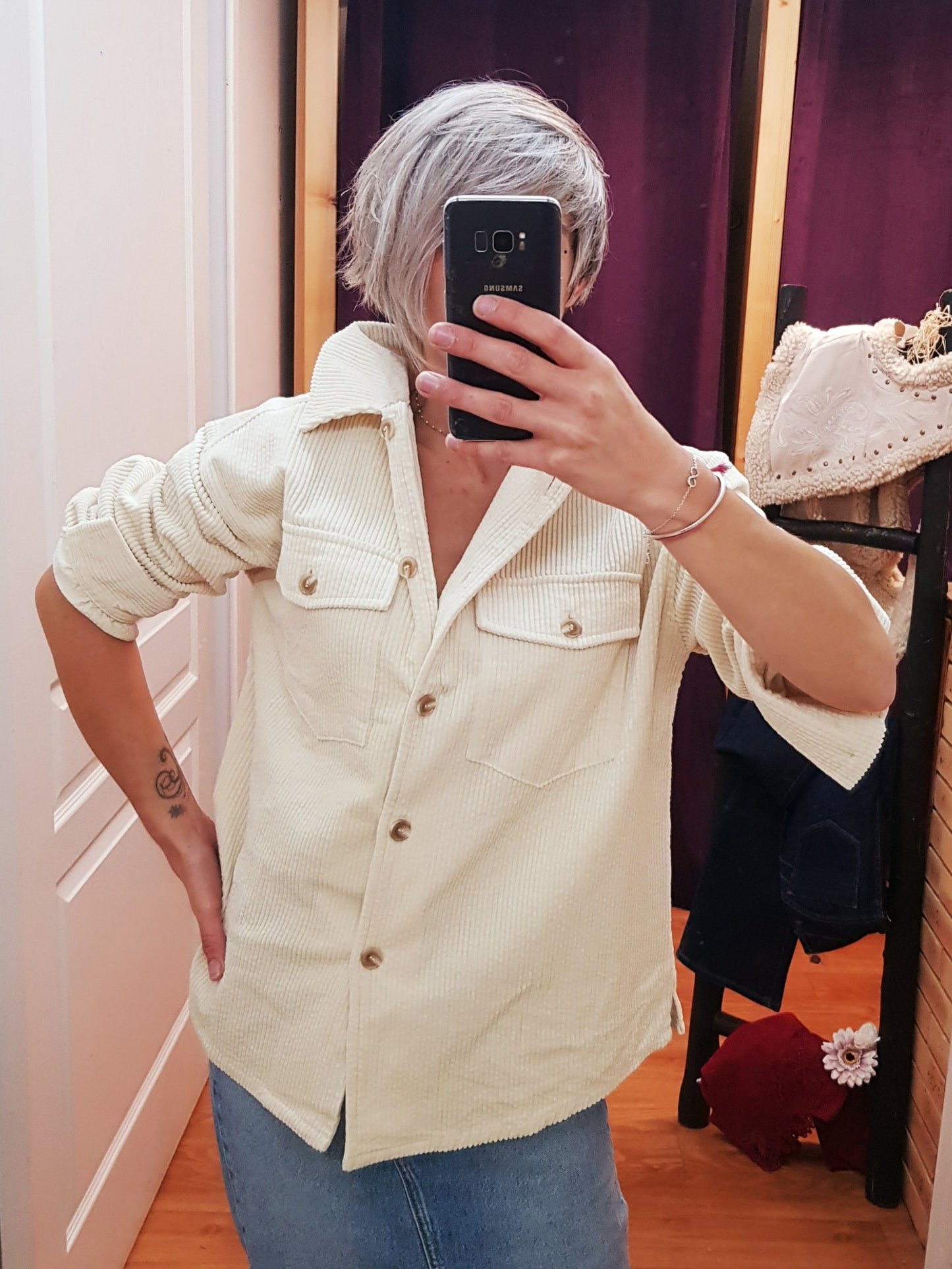 Surchemise velours Nildy