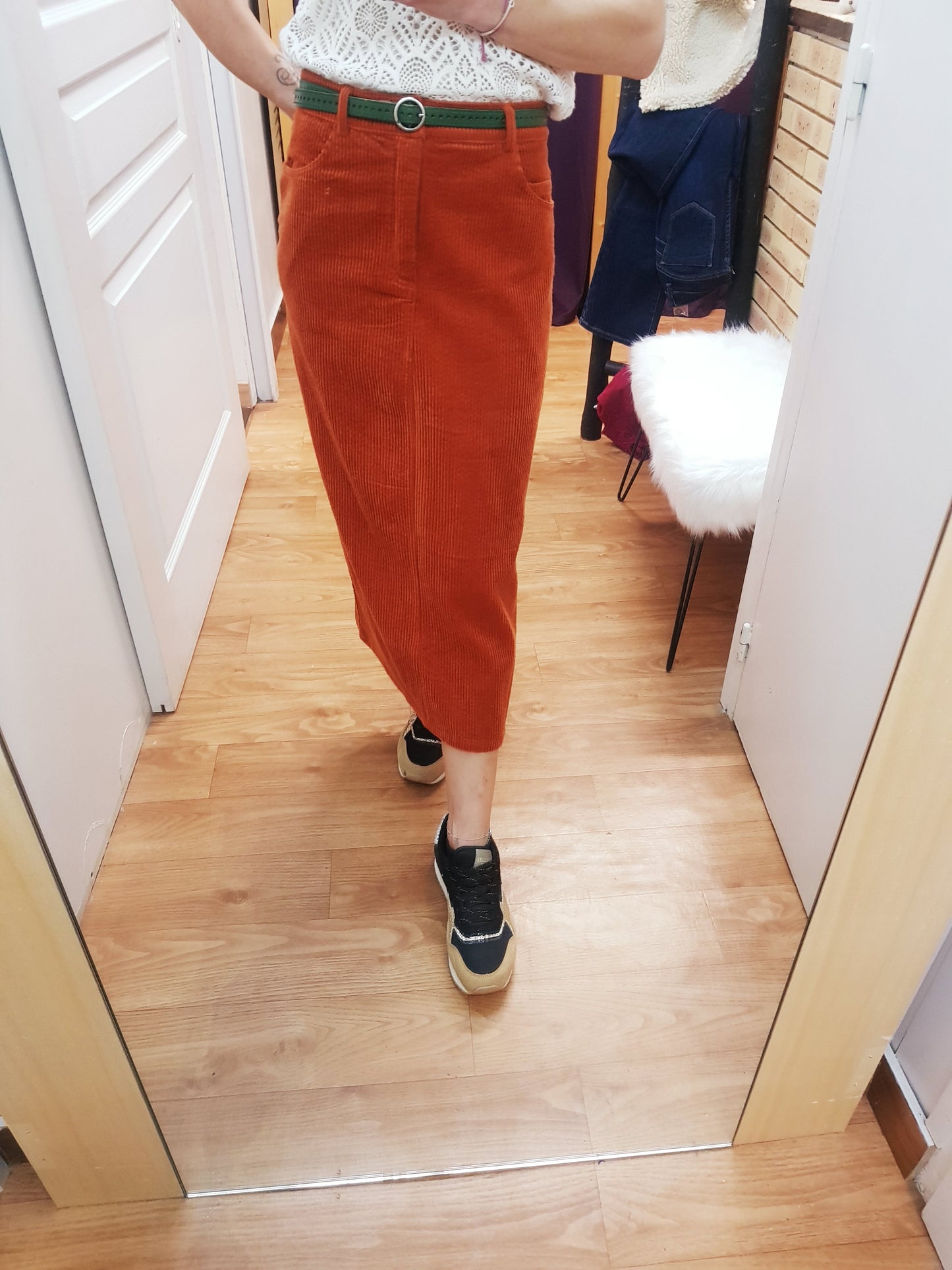 jupe velours côtelé Meloan