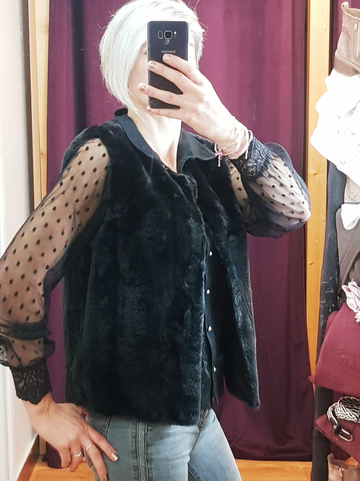 Gilet sans manches Fuzzy