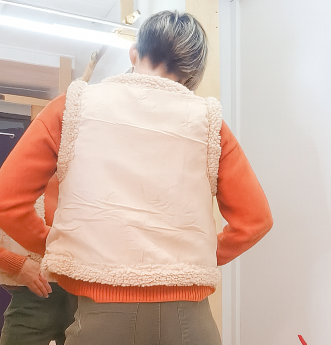 Gilet sans manches Larina Naturel