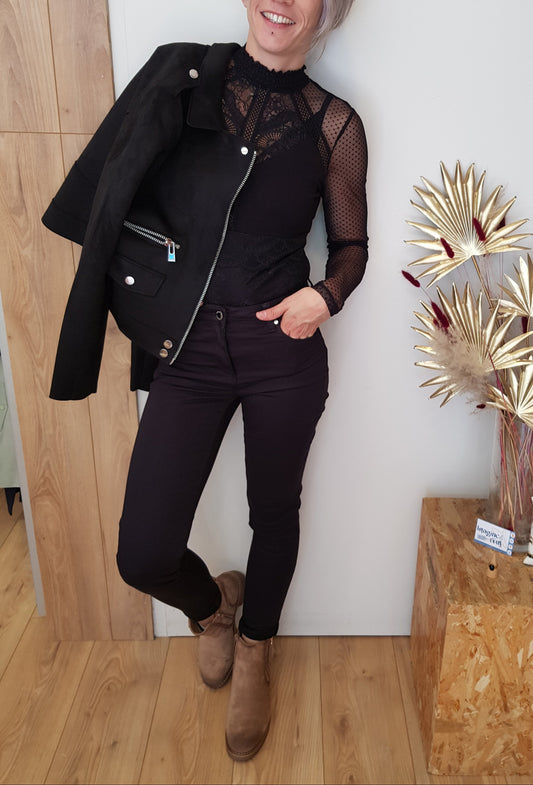 Une allure, trois pièces – Le noir comme signature