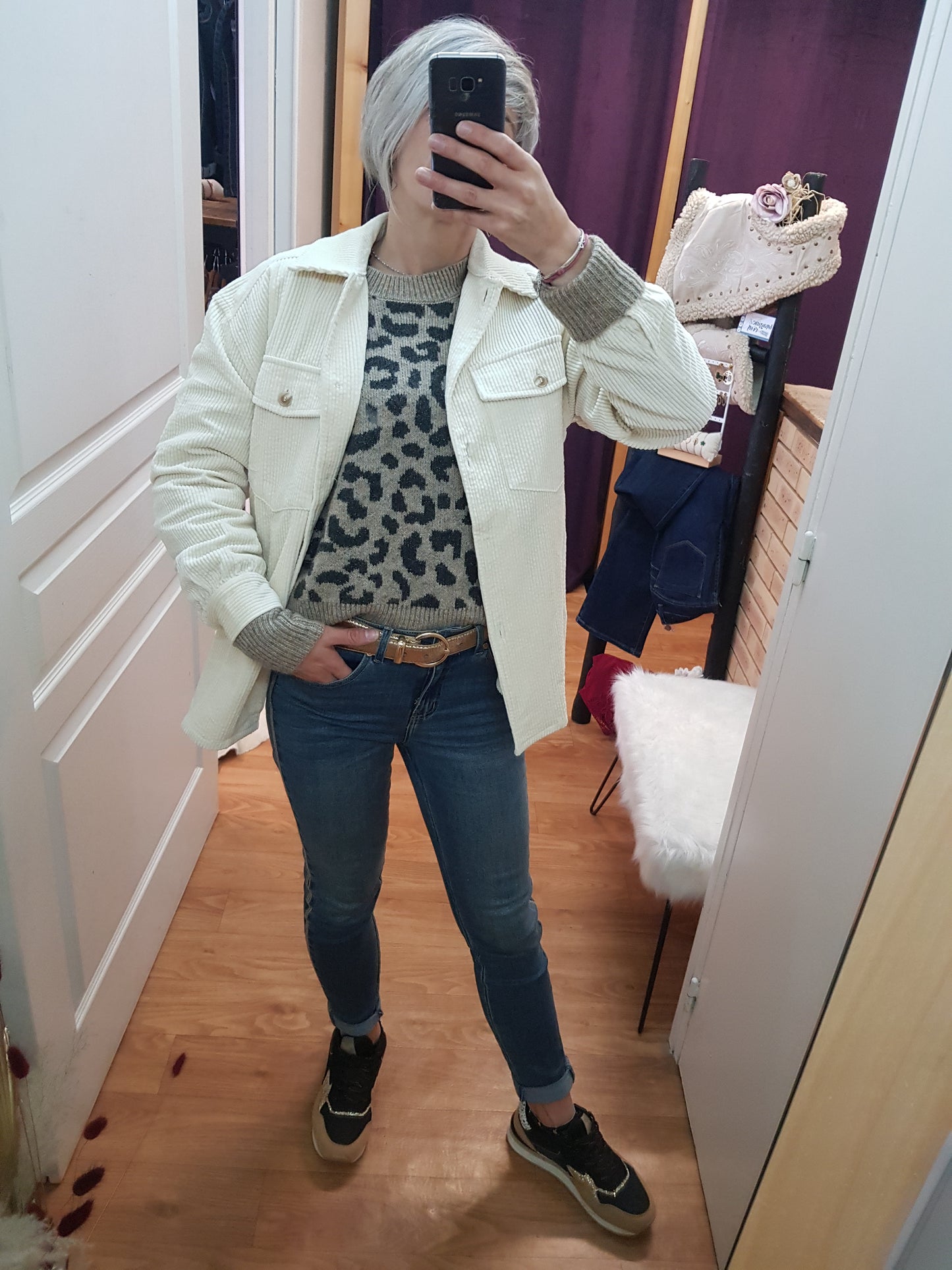 Surchemise velours Nildy