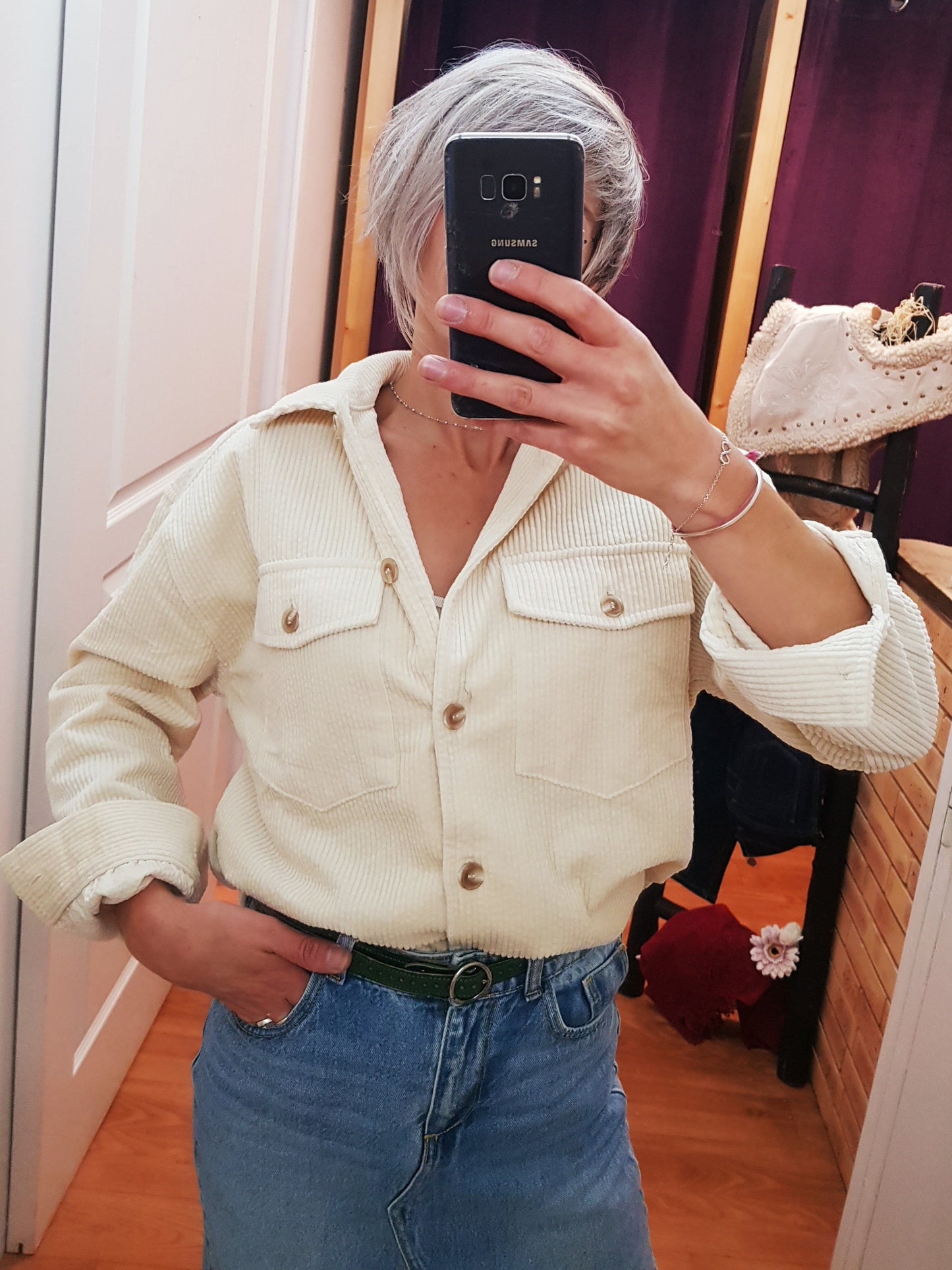 Surchemise velours Nildy