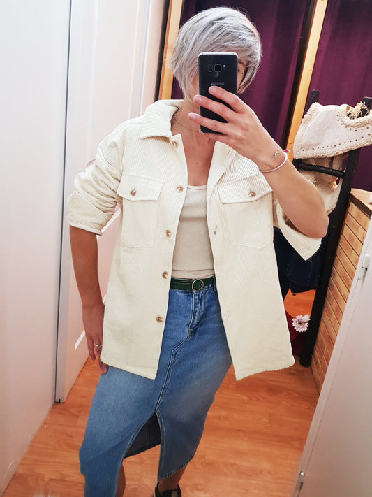 Surchemise velours Nildy