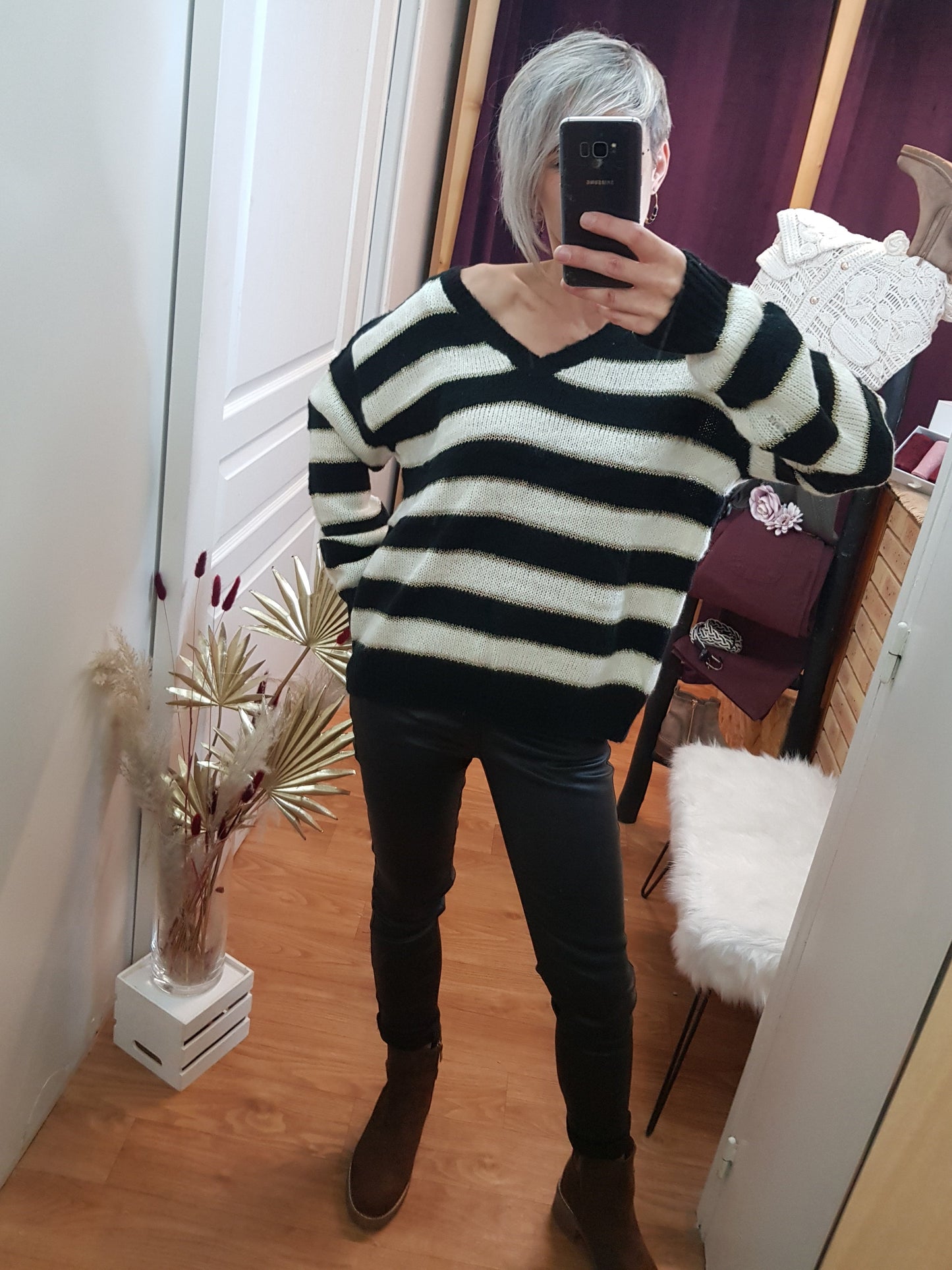 Pull à rayure Marciane