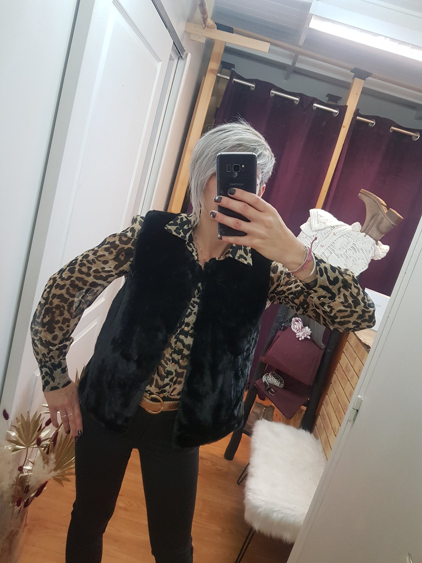 Gilet sans manches Fuzzy