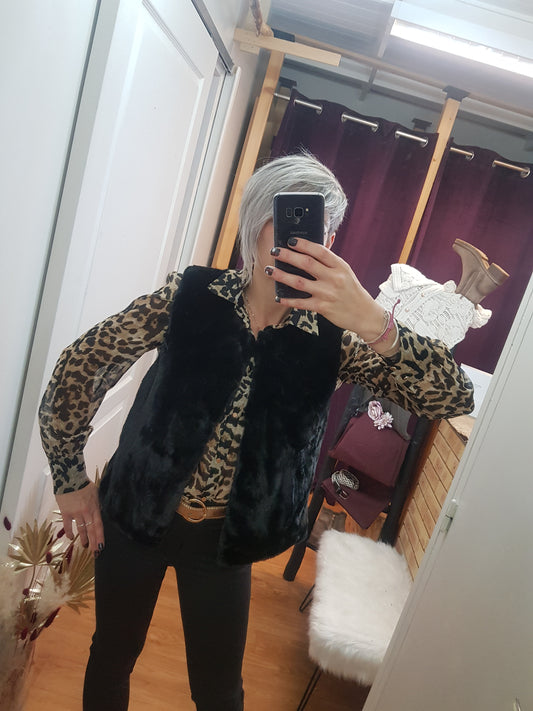 Gilet sans manches Fuzzy