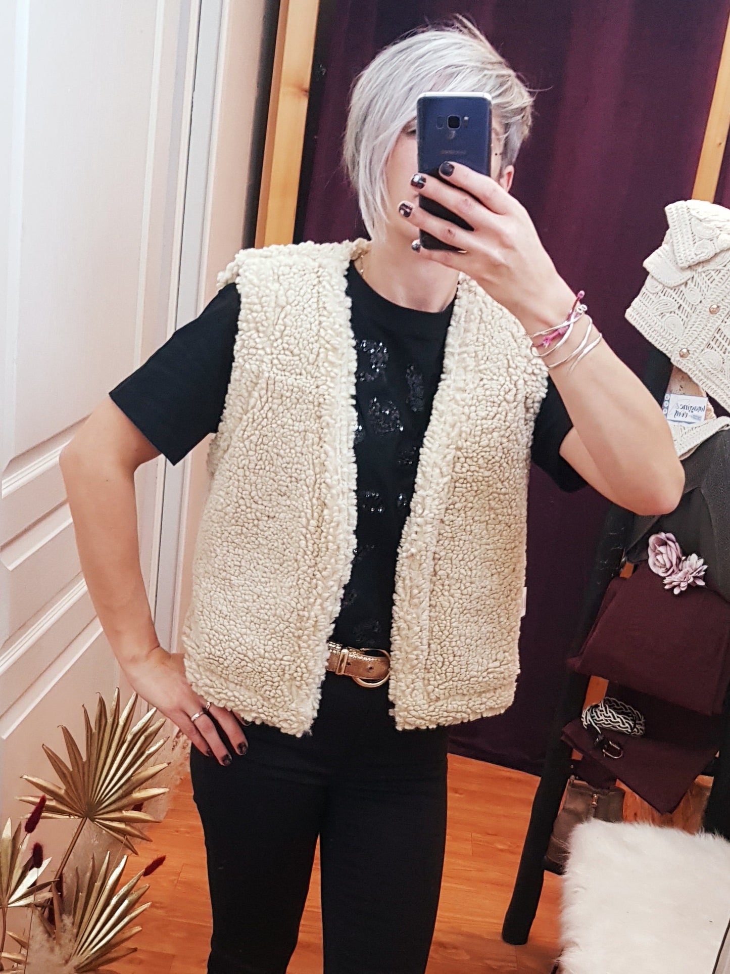 Gilet sans manches Larina Camel