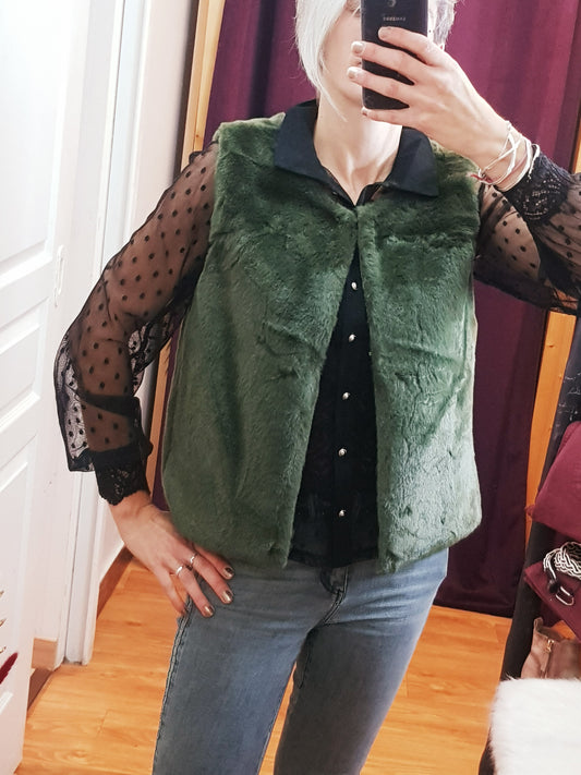 Gilet sans manches Fuzzy