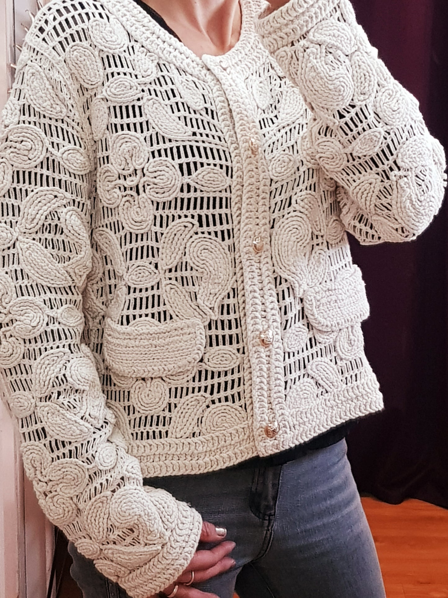 Gilet crochet Mchris