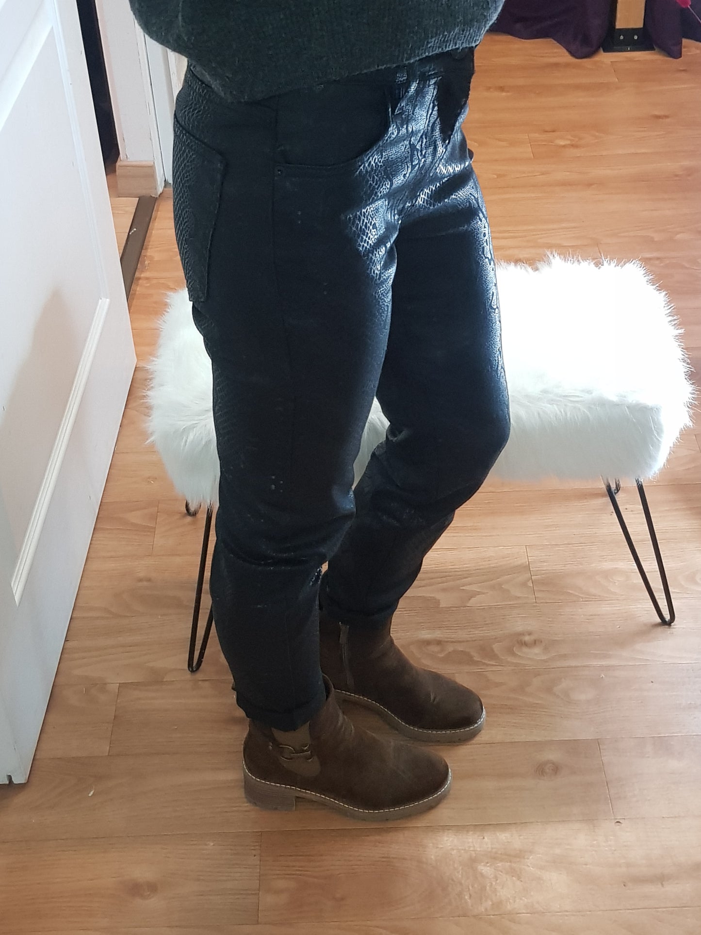 Jean slim enduit Jess