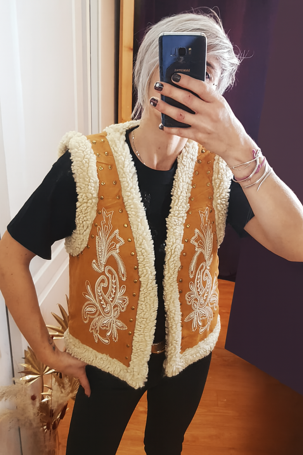 Gilet sans manches Larina Camel