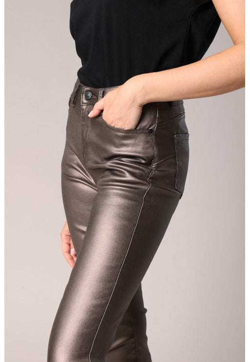 Jean slim enduit Lysie